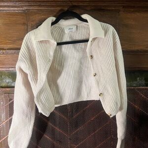Aritzia Wilfred Women’s Cream Sweater Cardigan